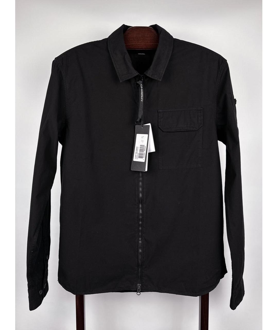 CP COMPANY Черная хлопковая кэжуал рубашка, фото 7