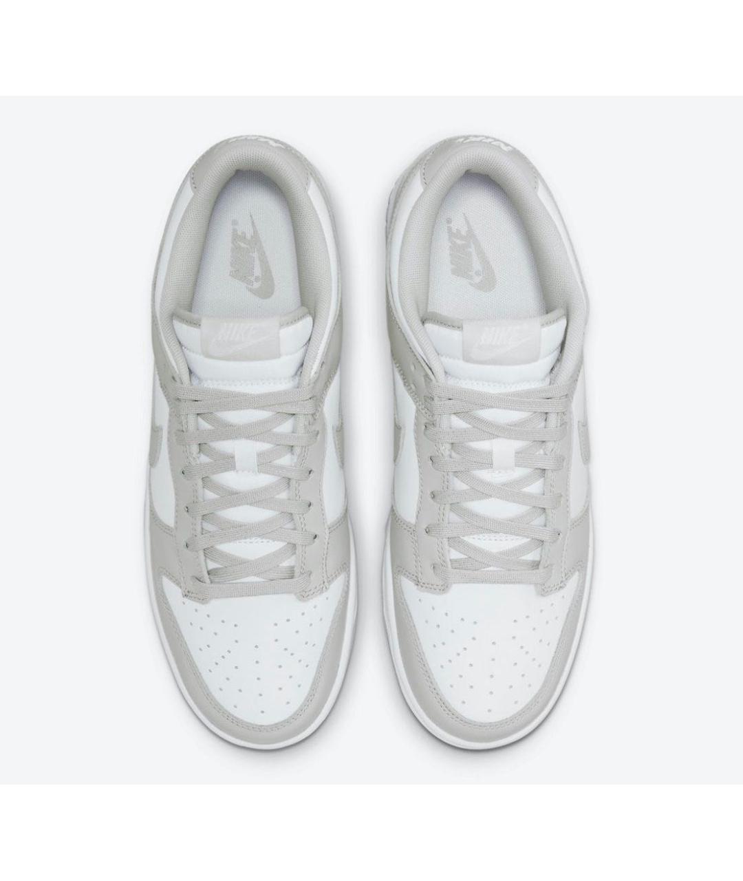 NIKE Серые кожаные низкие кроссовки / кеды, фото 3