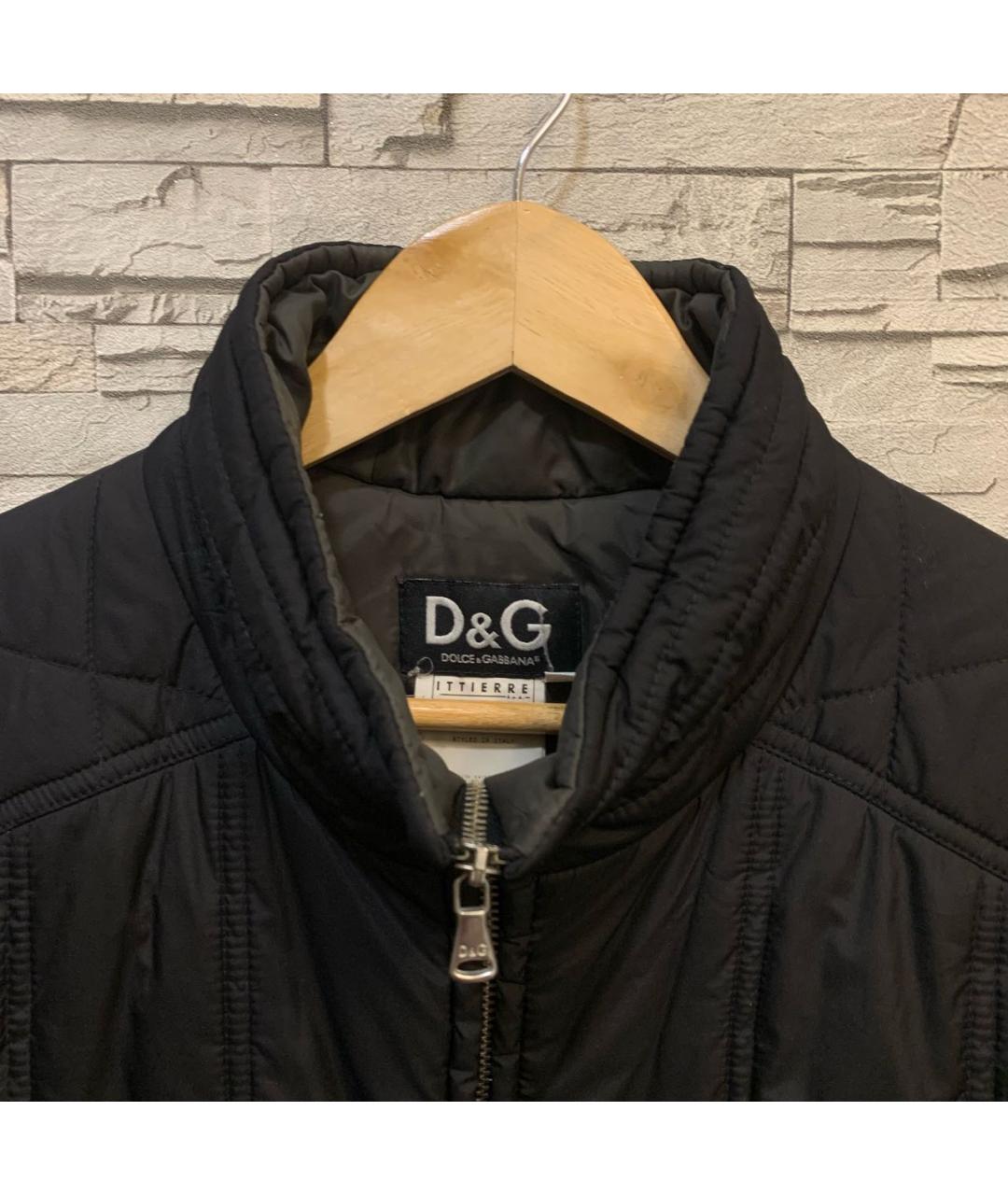 DOLCE&GABBANA Черная полиэстеровая куртка, фото 7