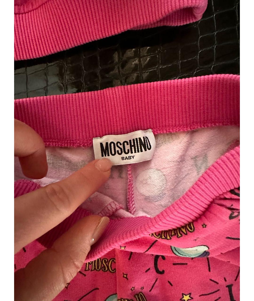 MOSCHINO Розовый хлопковый комплект, фото 4