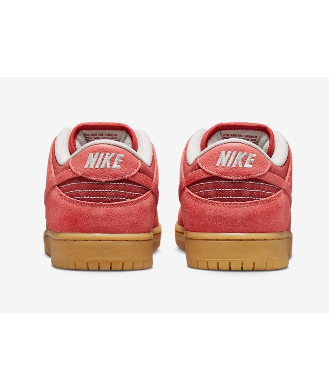 NIKE Розовые замшевые низкие кроссовки / кеды, фото 4