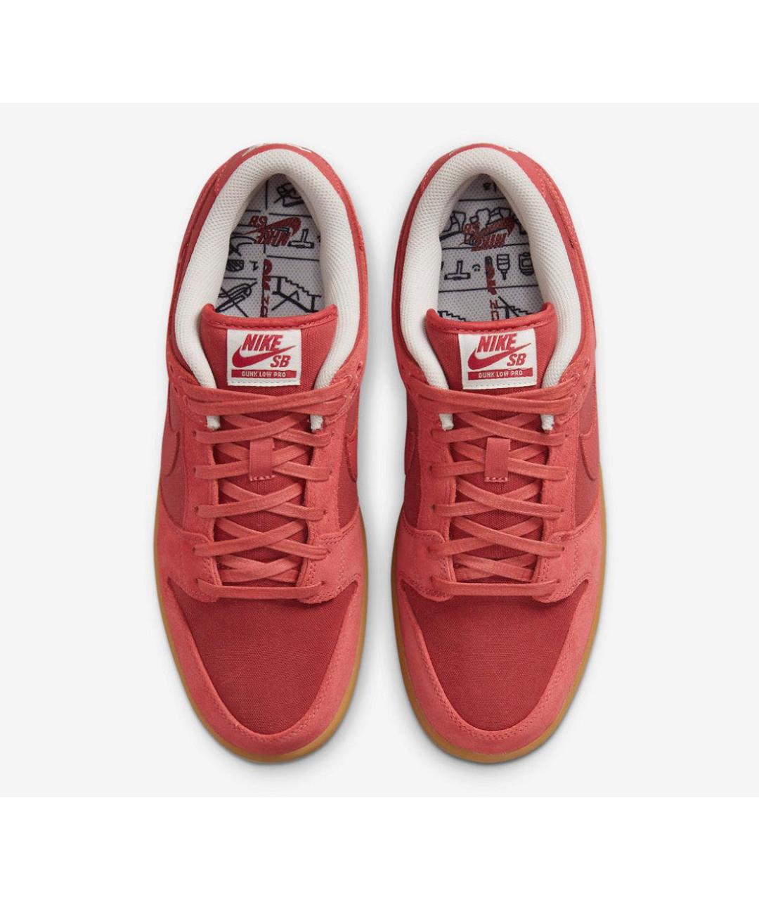 NIKE Розовые замшевые низкие кроссовки / кеды, фото 3