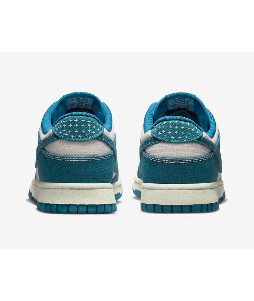 NIKE Синие текстильные низкие кроссовки / кеды, фото 4