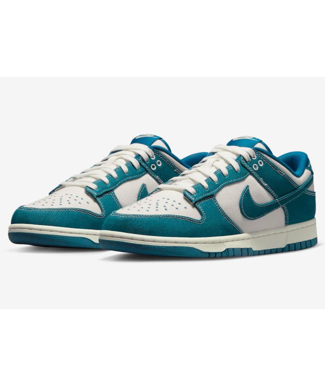 NIKE Синие текстильные низкие кроссовки / кеды, фото 2