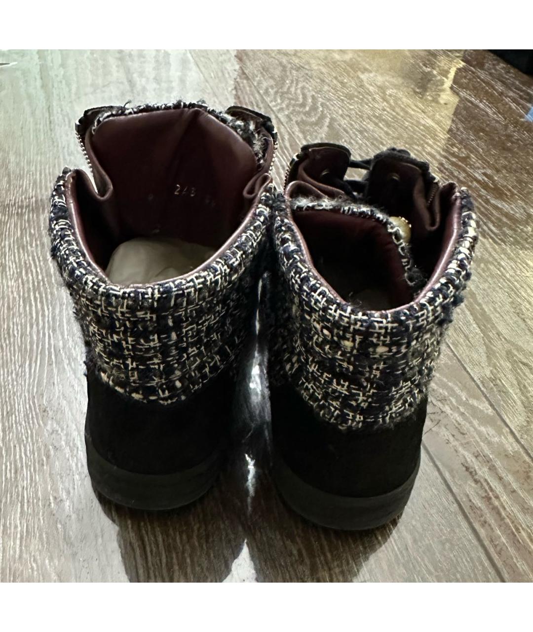 CHANEL Текстильные кеды, фото 4