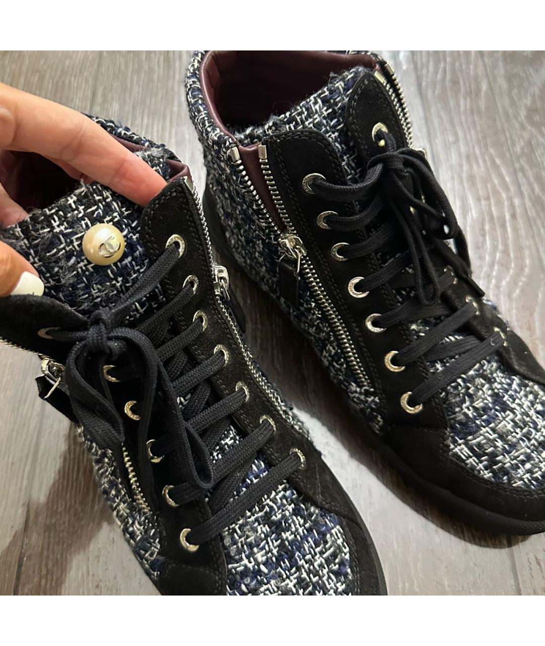 CHANEL Текстильные кеды, фото 6