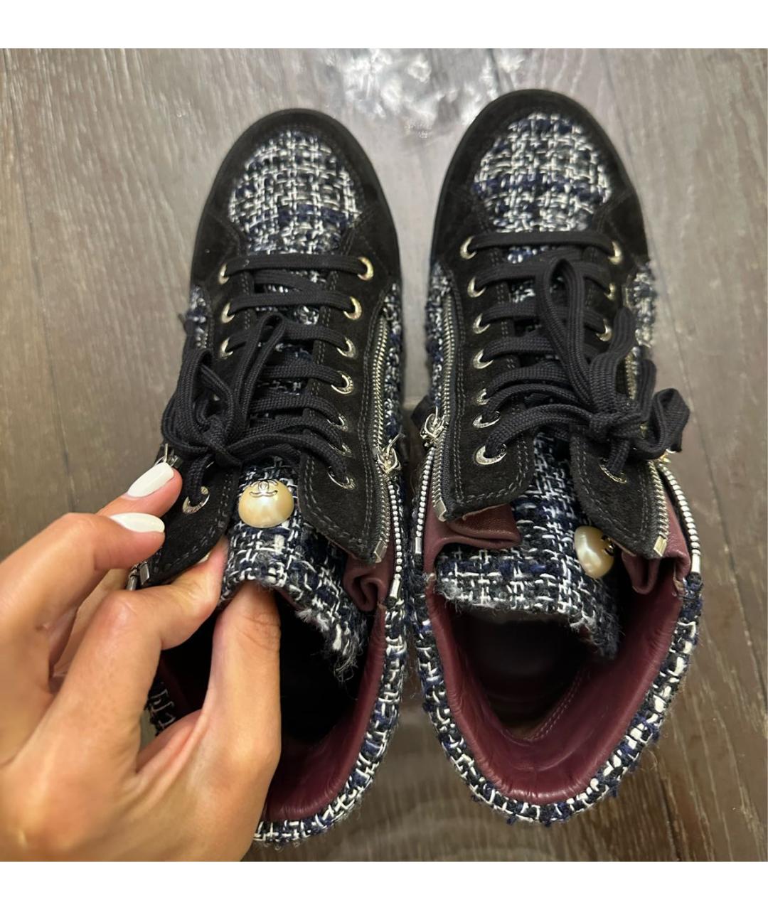 CHANEL Текстильные кеды, фото 3