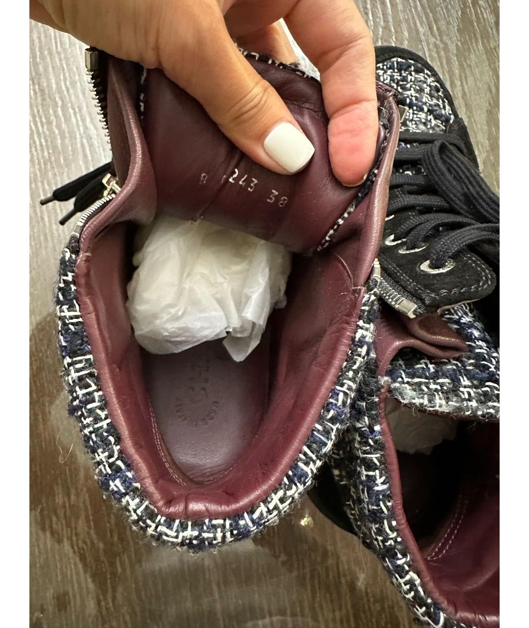 CHANEL Текстильные кеды, фото 5