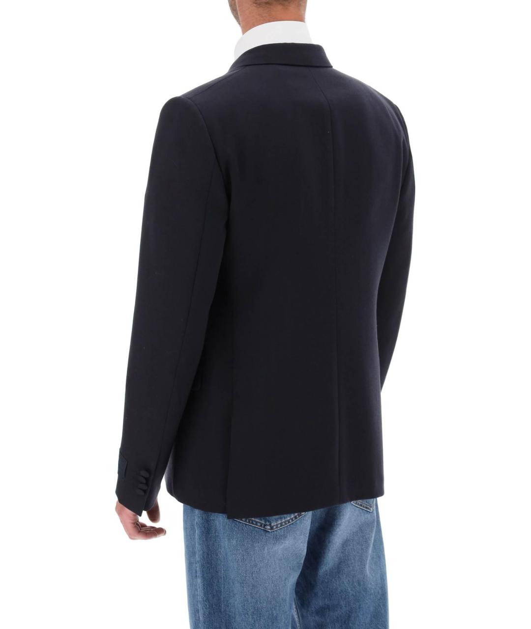 VALENTINO Темно-синий шерстяной пиджак, фото 5