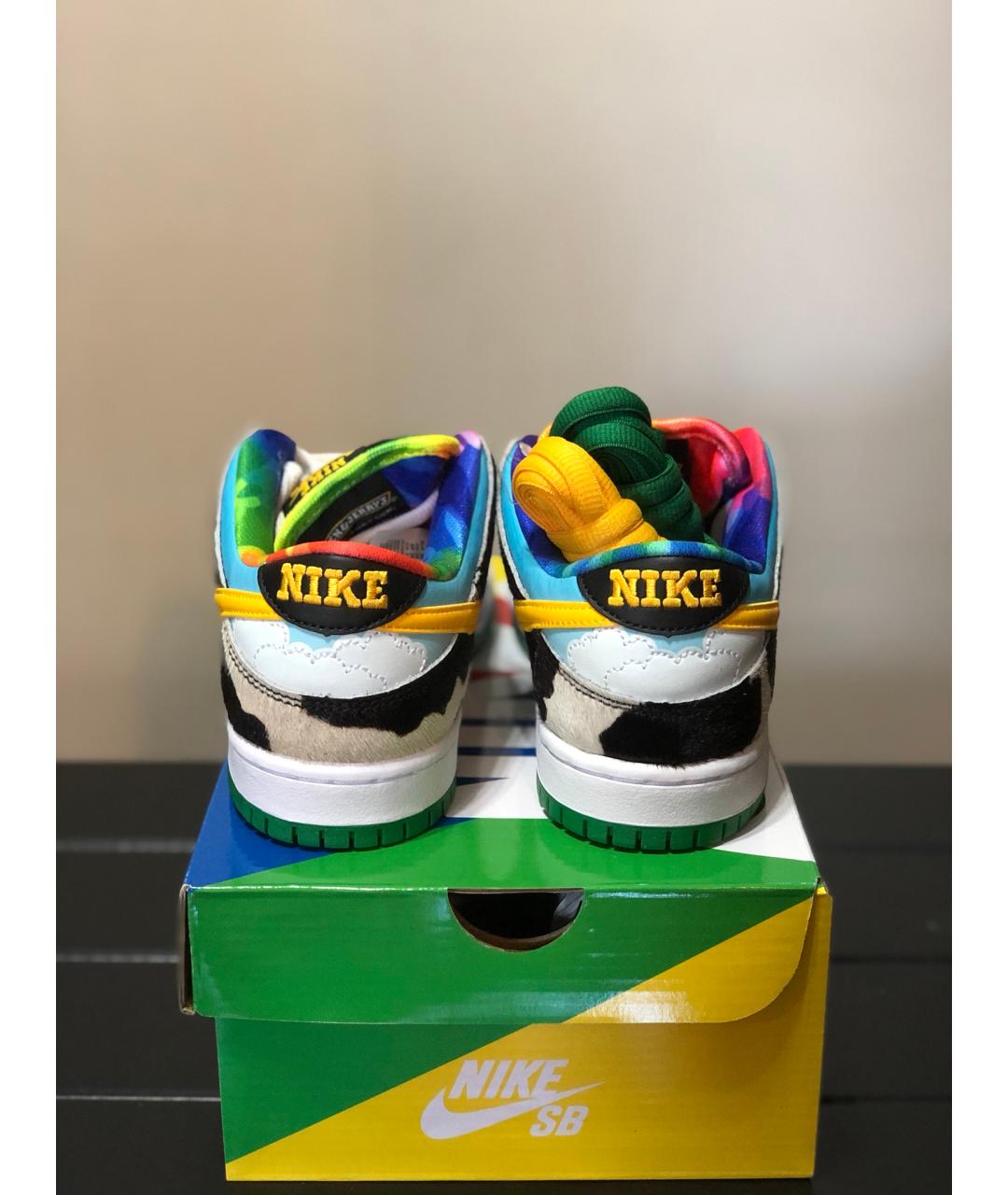 NIKE Мульти кожаные кроссовки, фото 4