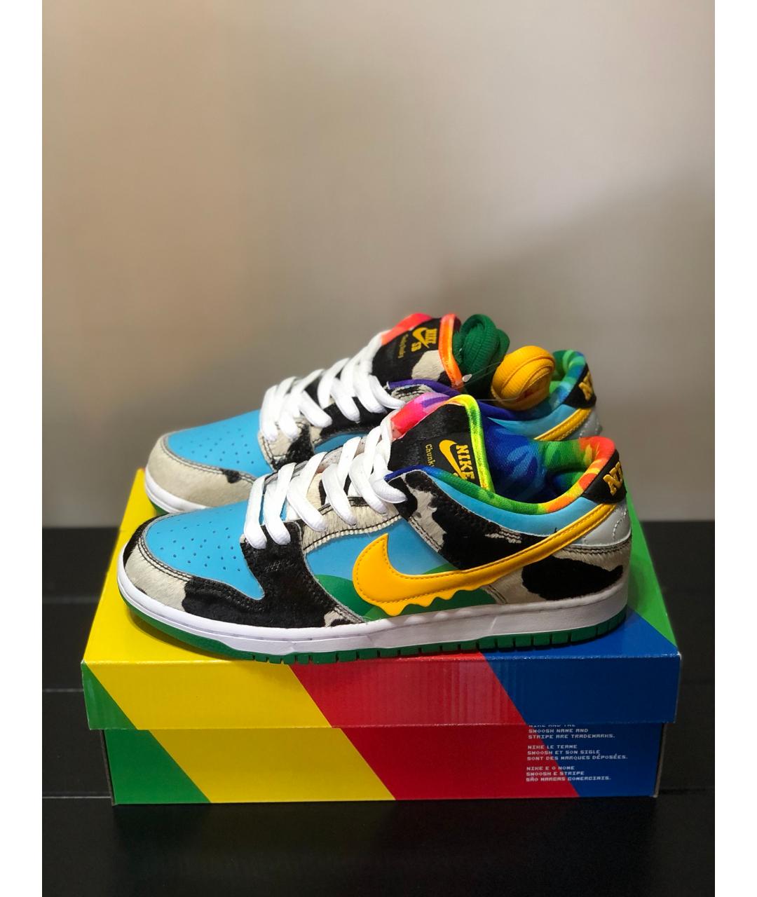 NIKE Мульти кожаные кроссовки, фото 6