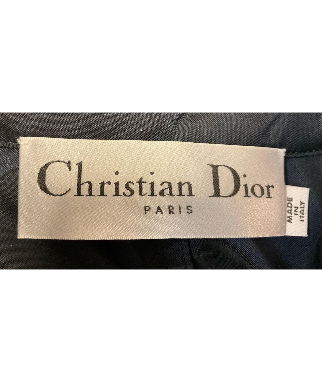 CHRISTIAN DIOR Темно-синяя полиэстеровая парка, фото 4