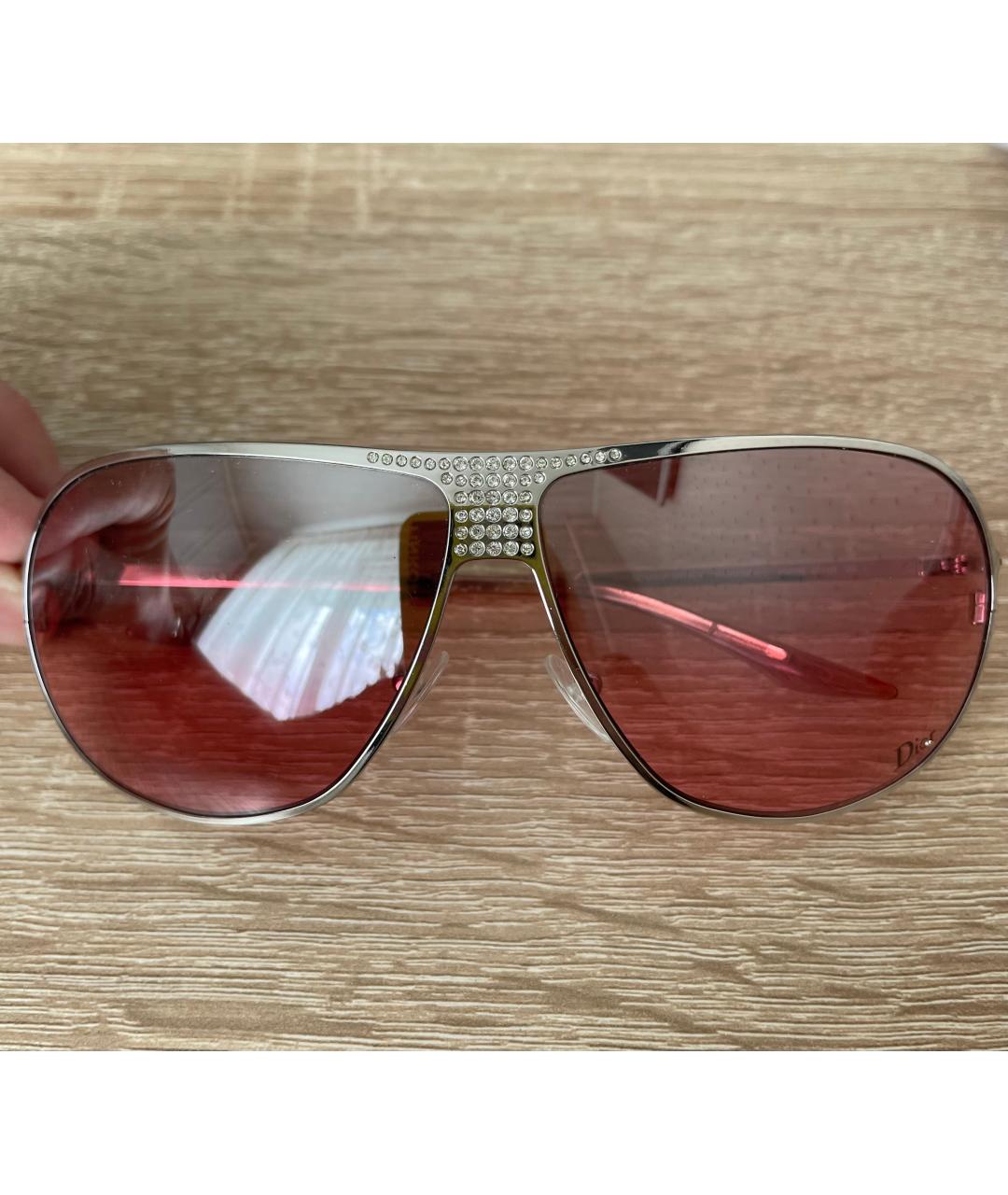 CHRISTIAN DIOR PRE-OWNED Розовые металлические солнцезащитные очки, фото 6