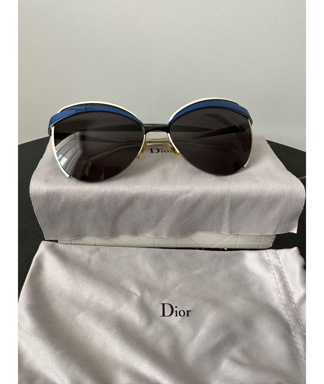 CHRISTIAN DIOR PRE-OWNED Синие металлические солнцезащитные очки, фото 2