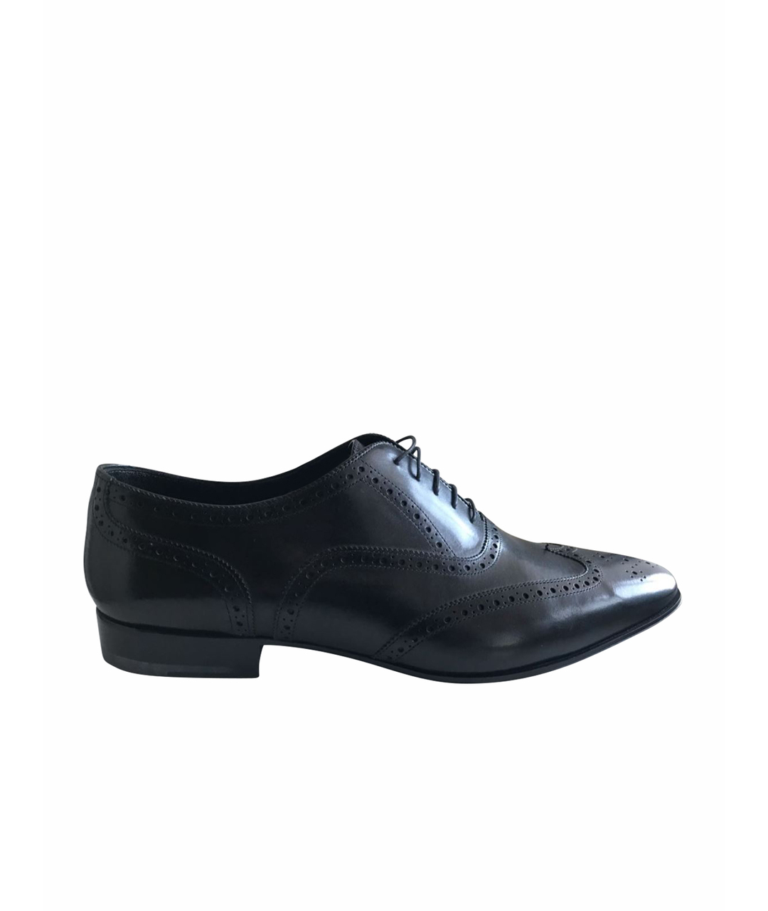 SAINT LAURENT Черные кожаные туфли, фото 1