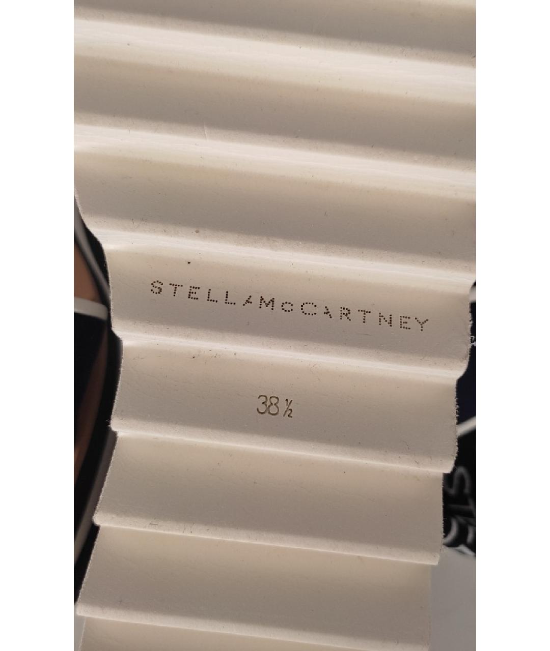 STELLA MCCARTNEY Темно-синие текстильные босоножки, фото 7