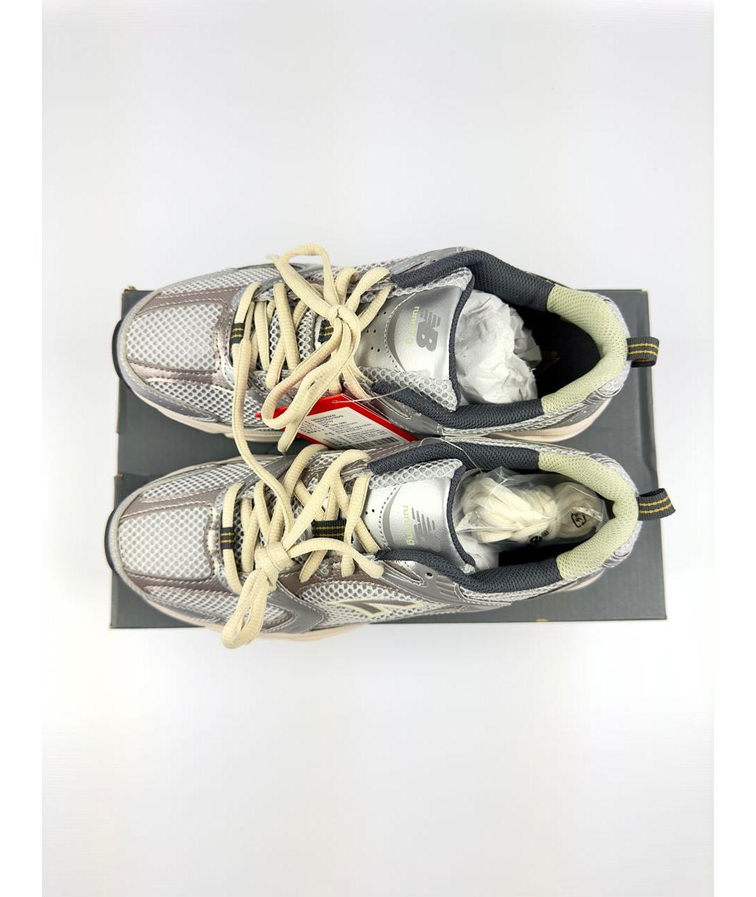 NEW BALANCE Серебряные синтетические кроссовки, фото 3