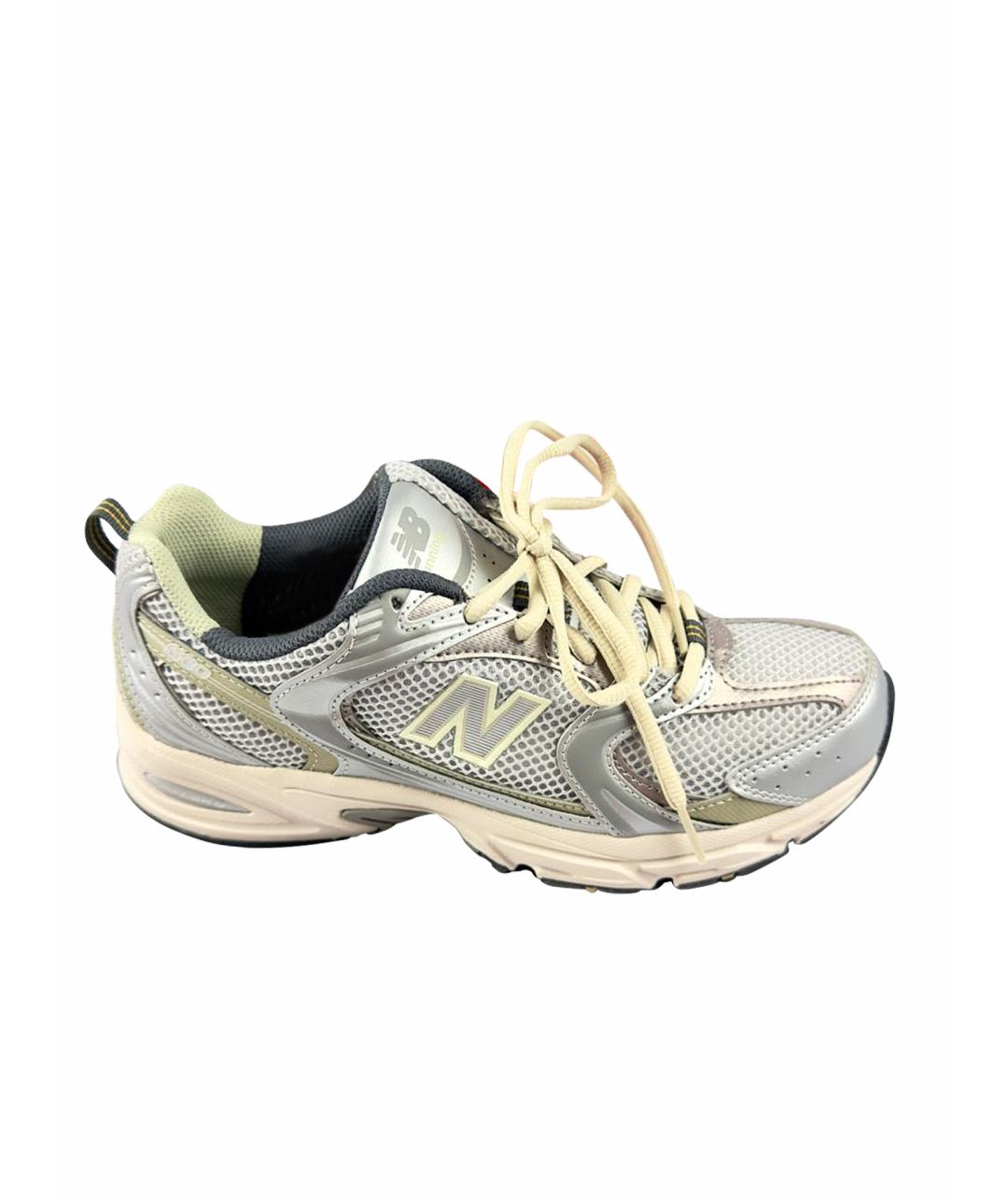 NEW BALANCE Серебряные синтетические кроссовки, фото 1