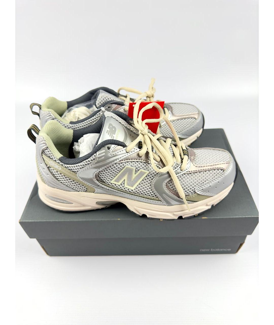NEW BALANCE Серебряные синтетические кроссовки, фото 5