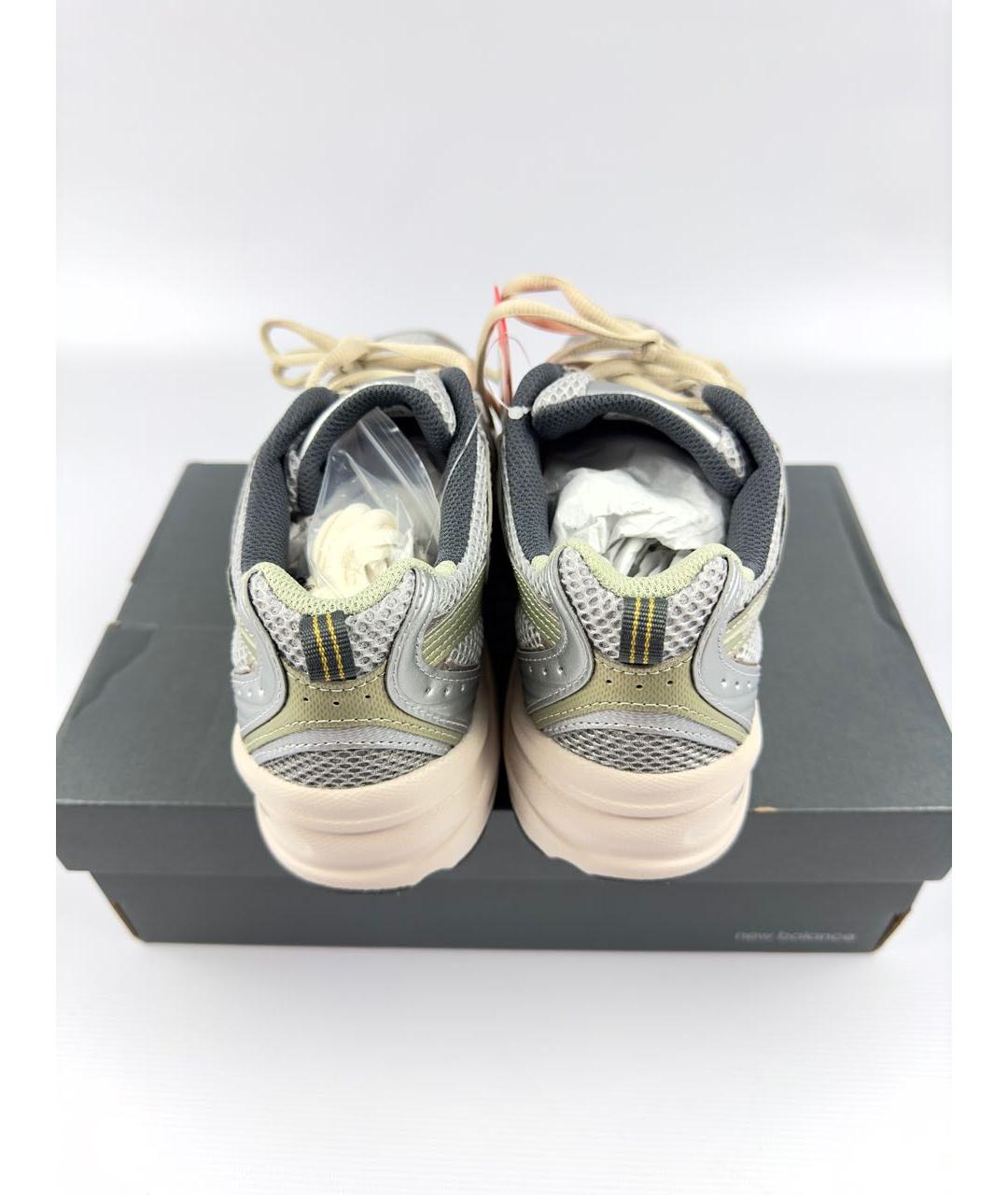 NEW BALANCE Серебряные синтетические кроссовки, фото 4