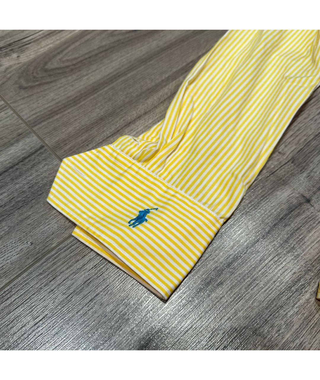 POLO RALPH LAUREN Желтая хлопковая рубашка, фото 5