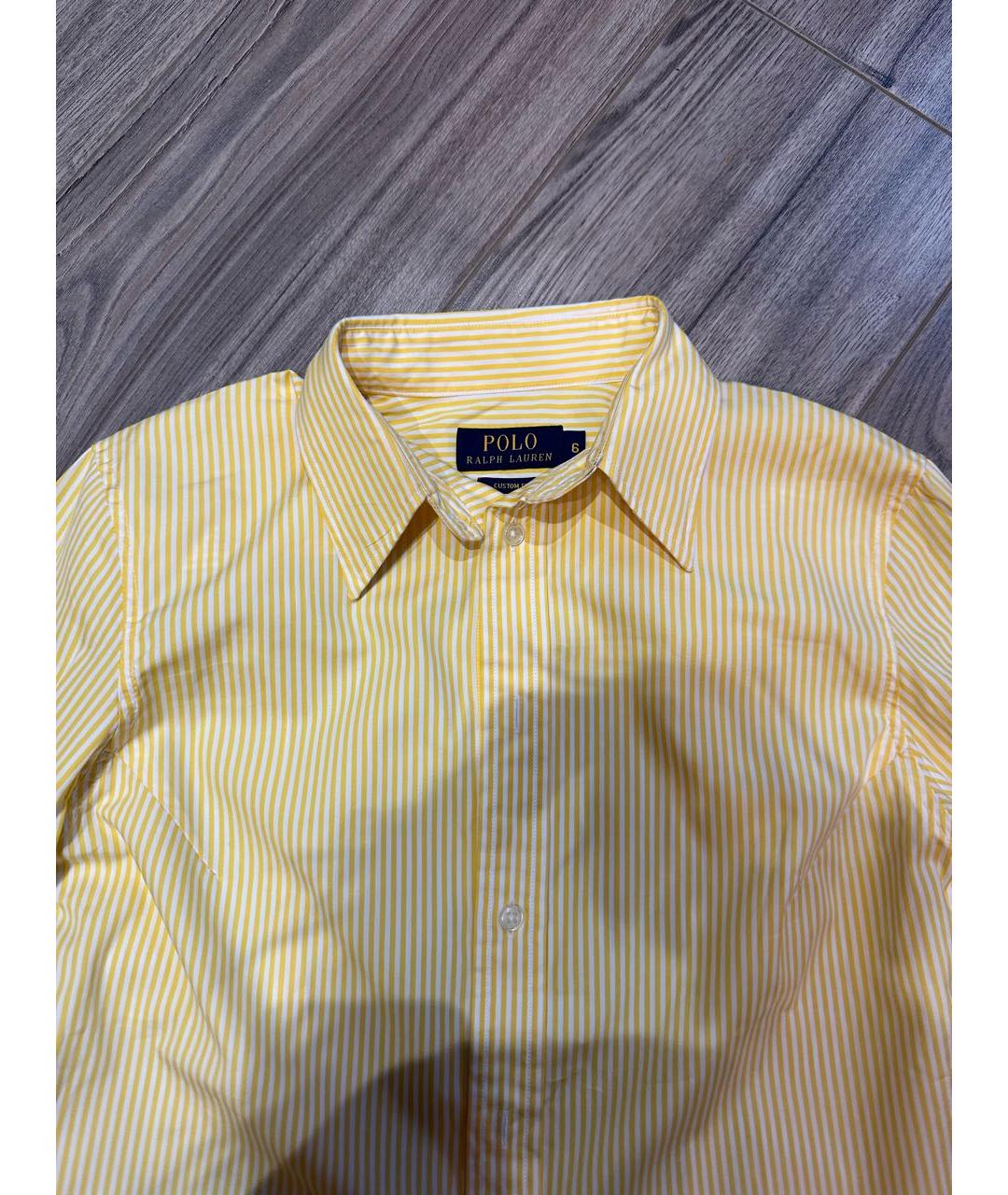 POLO RALPH LAUREN Желтая хлопковая рубашка, фото 3