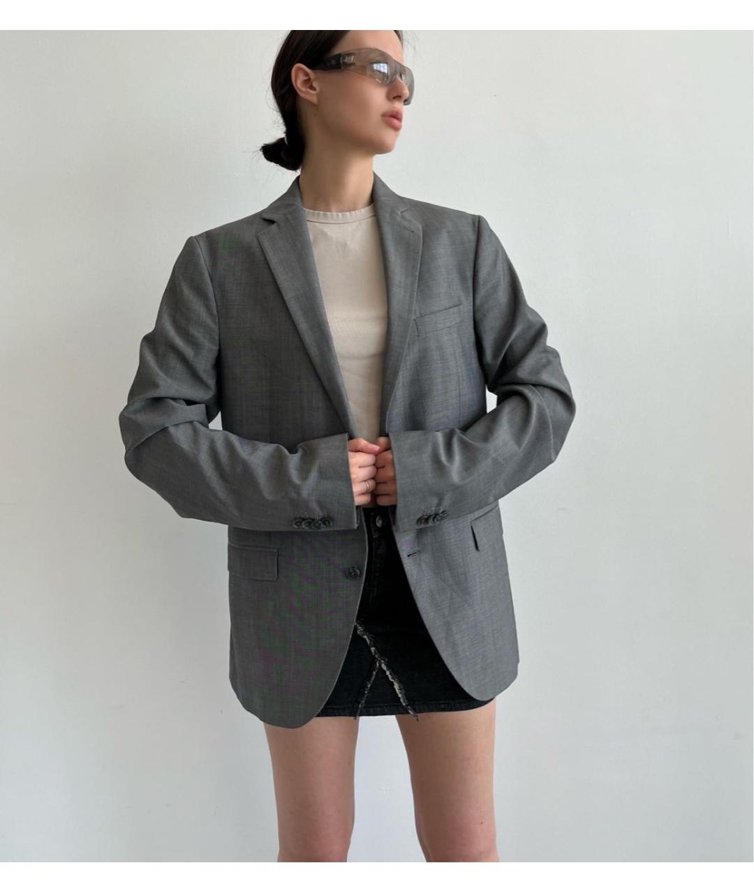 CINQUE Антрацитовый полиэстеровый пиджак, фото 2