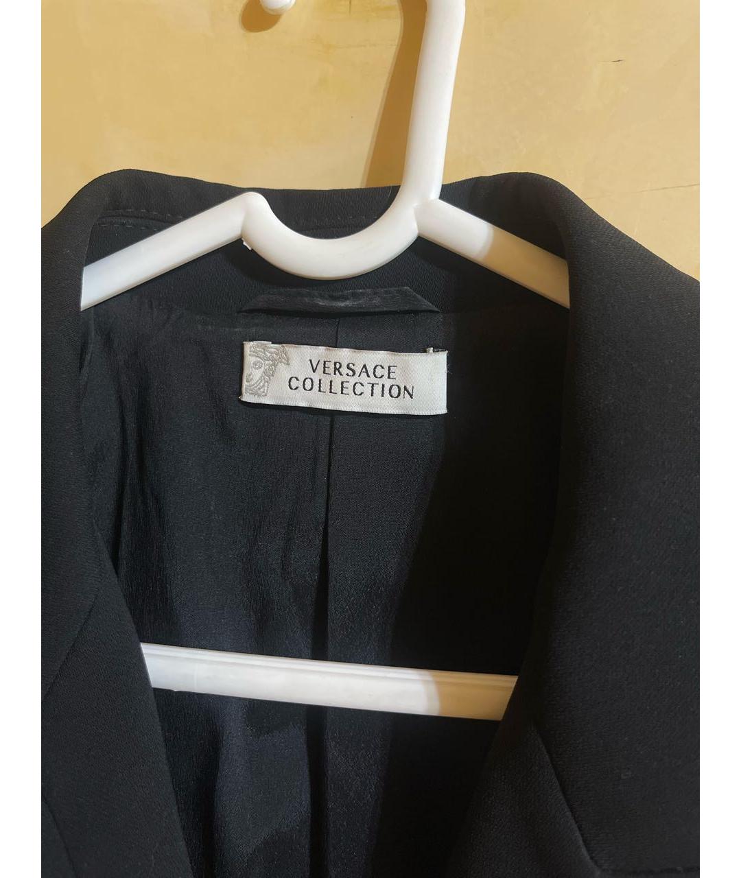 VERSACE COLLECTION Черный полиэстеровый жакет/пиджак, фото 3