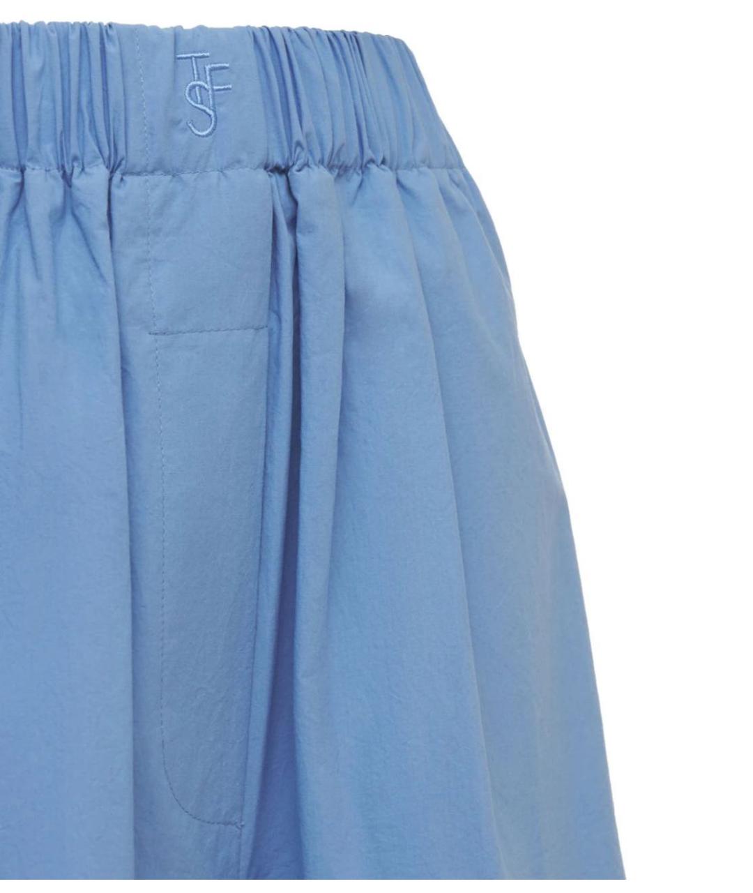THE FRANKIE SHOP Голубой хлопковый костюм с юбками, фото 4