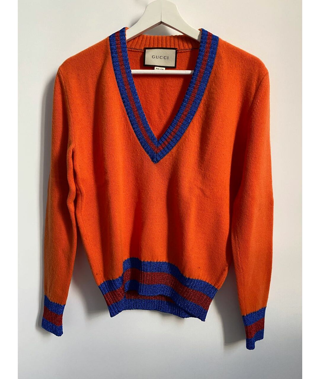 GUCCI Оранжевый шерстяной джемпер / свитер, фото 6
