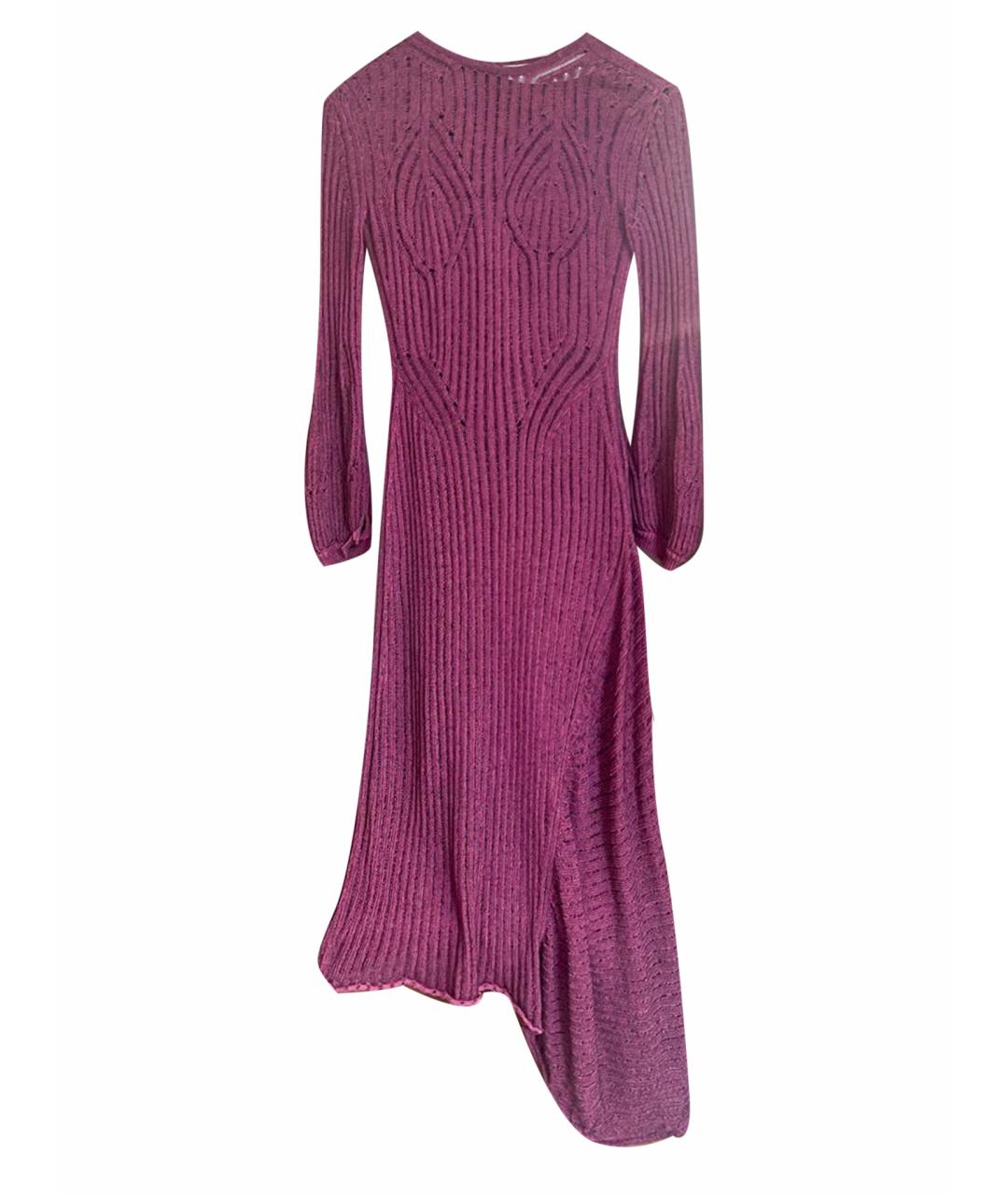 CHLOE Фиолетовое хлопковое коктейльное платье, фото 1