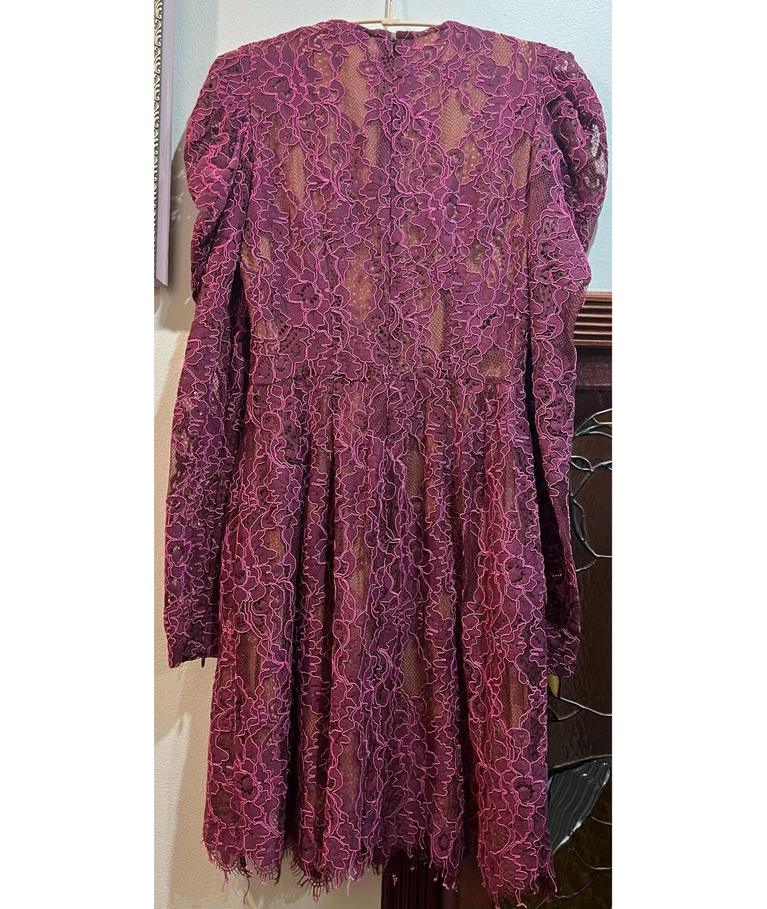 MICHAEL MICHAEL KORS Фуксия кружевное вечернее платье, фото 2