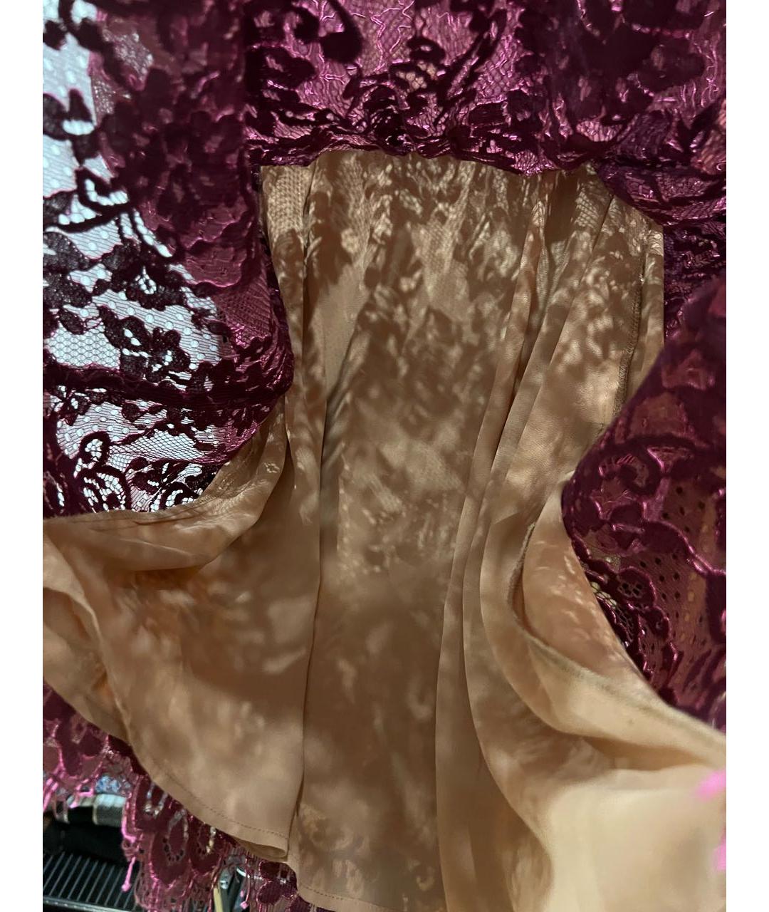 MICHAEL MICHAEL KORS Фуксия кружевное вечернее платье, фото 7