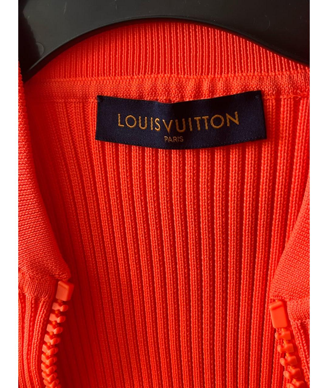 LOUIS VUITTON Оранжевый полиэстеровый жилет, фото 3