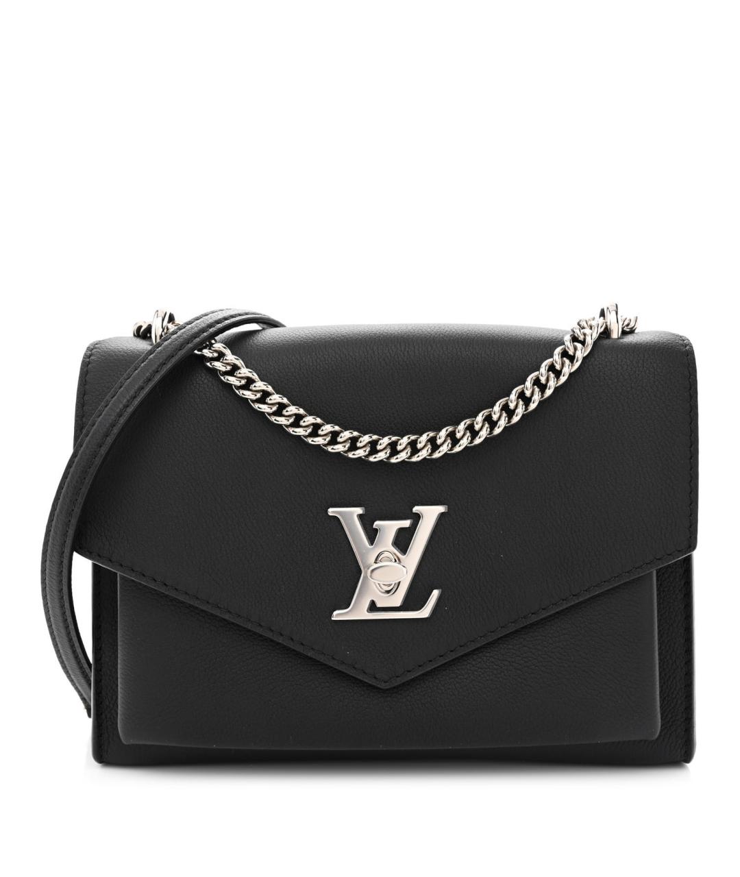 LOUIS VUITTON Черная кожаная сумка через плечо, фото 1