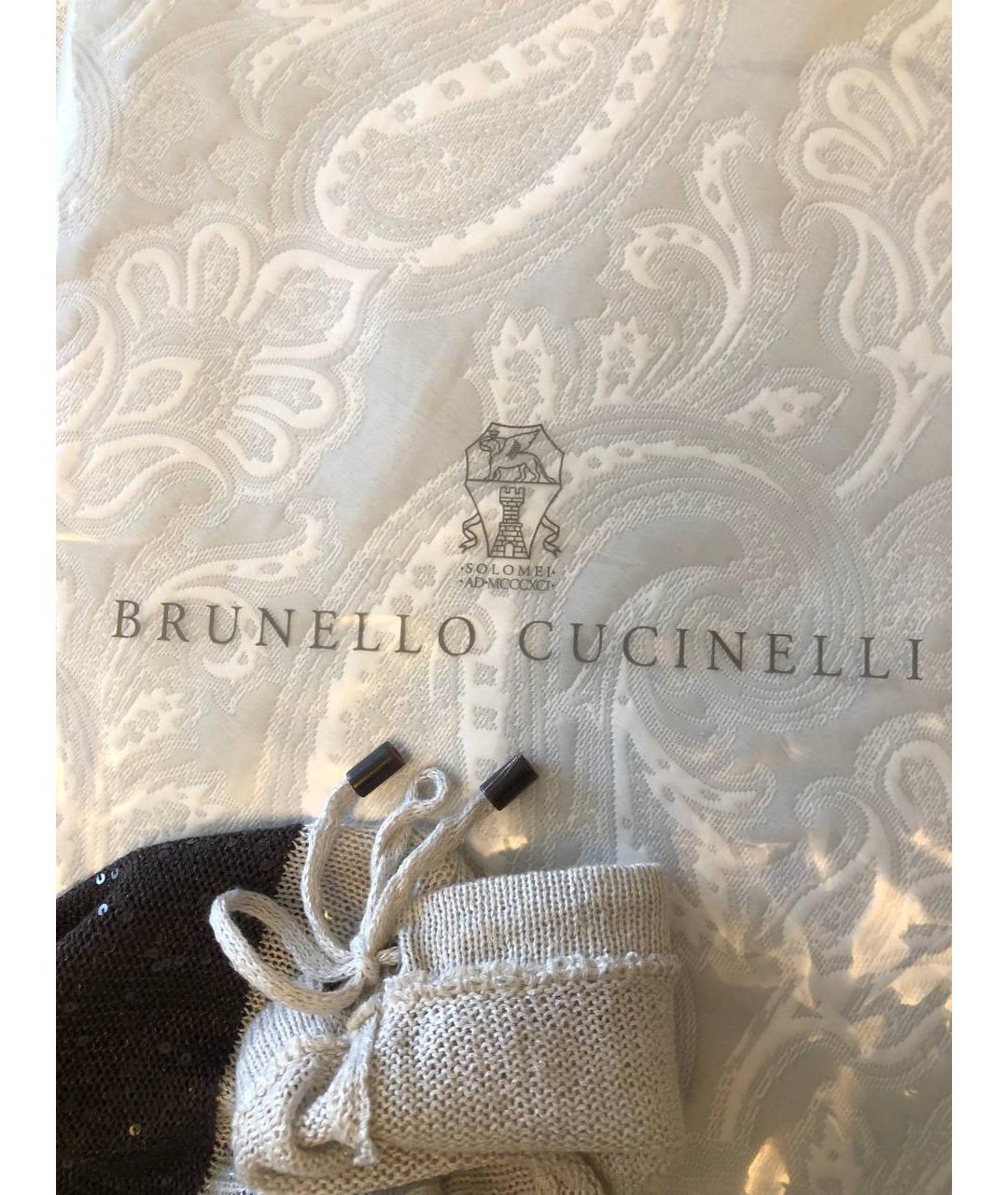 BRUNELLO CUCINELLI Бежевый хлопковый джемпер / свитер, фото 8