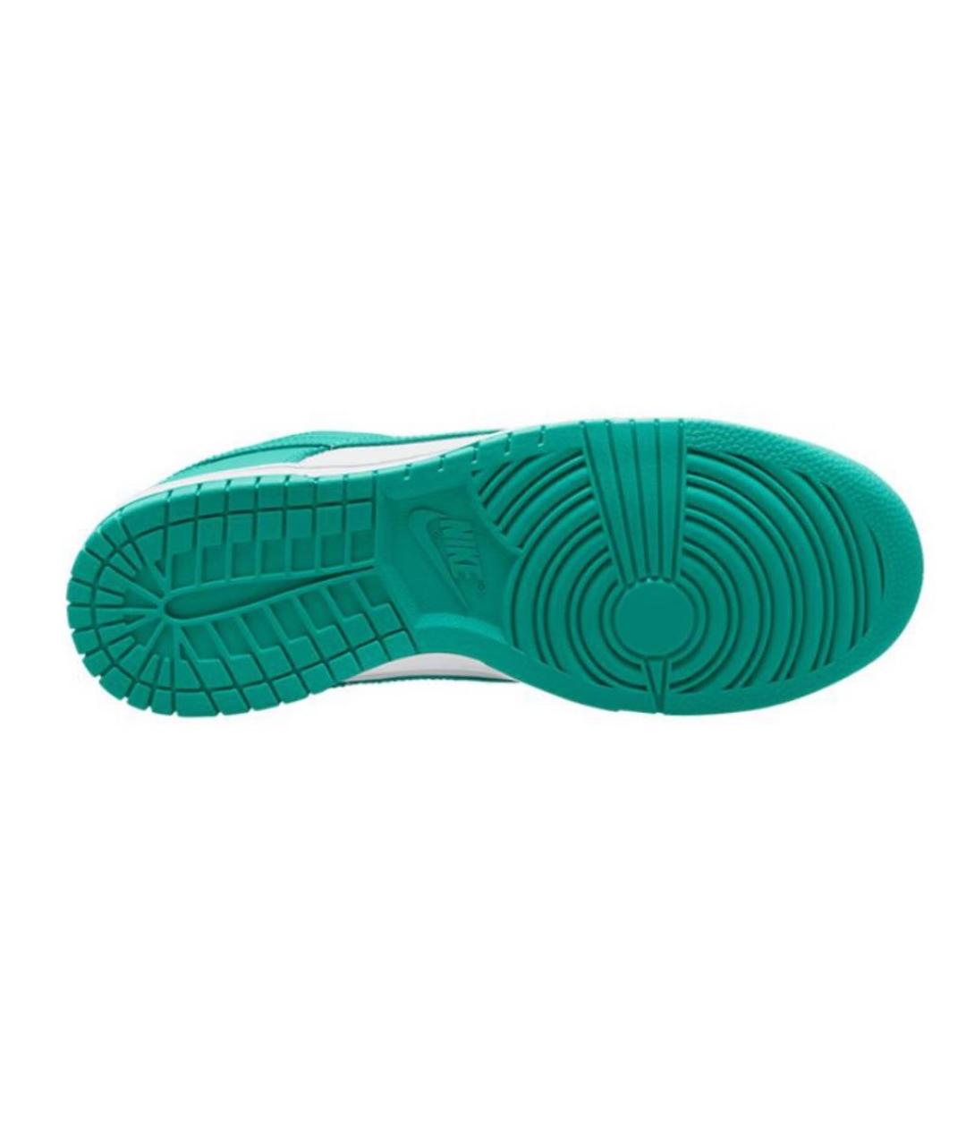NIKE Салатовые кожаные кроссовки, фото 3