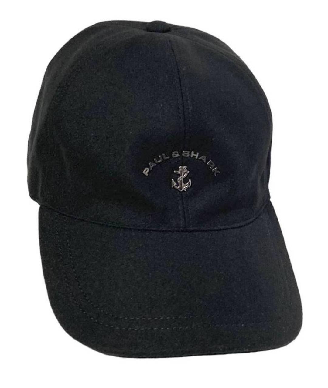 PAUL & SHARK Темно-синяя шерстяная кепка/бейсболка, фото 5