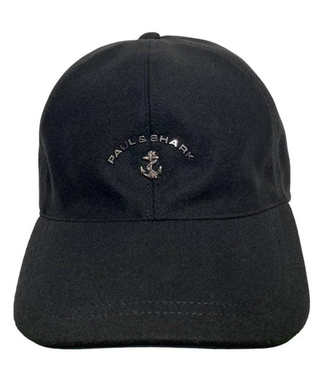 PAUL & SHARK Темно-синяя шерстяная кепка/бейсболка, фото 1