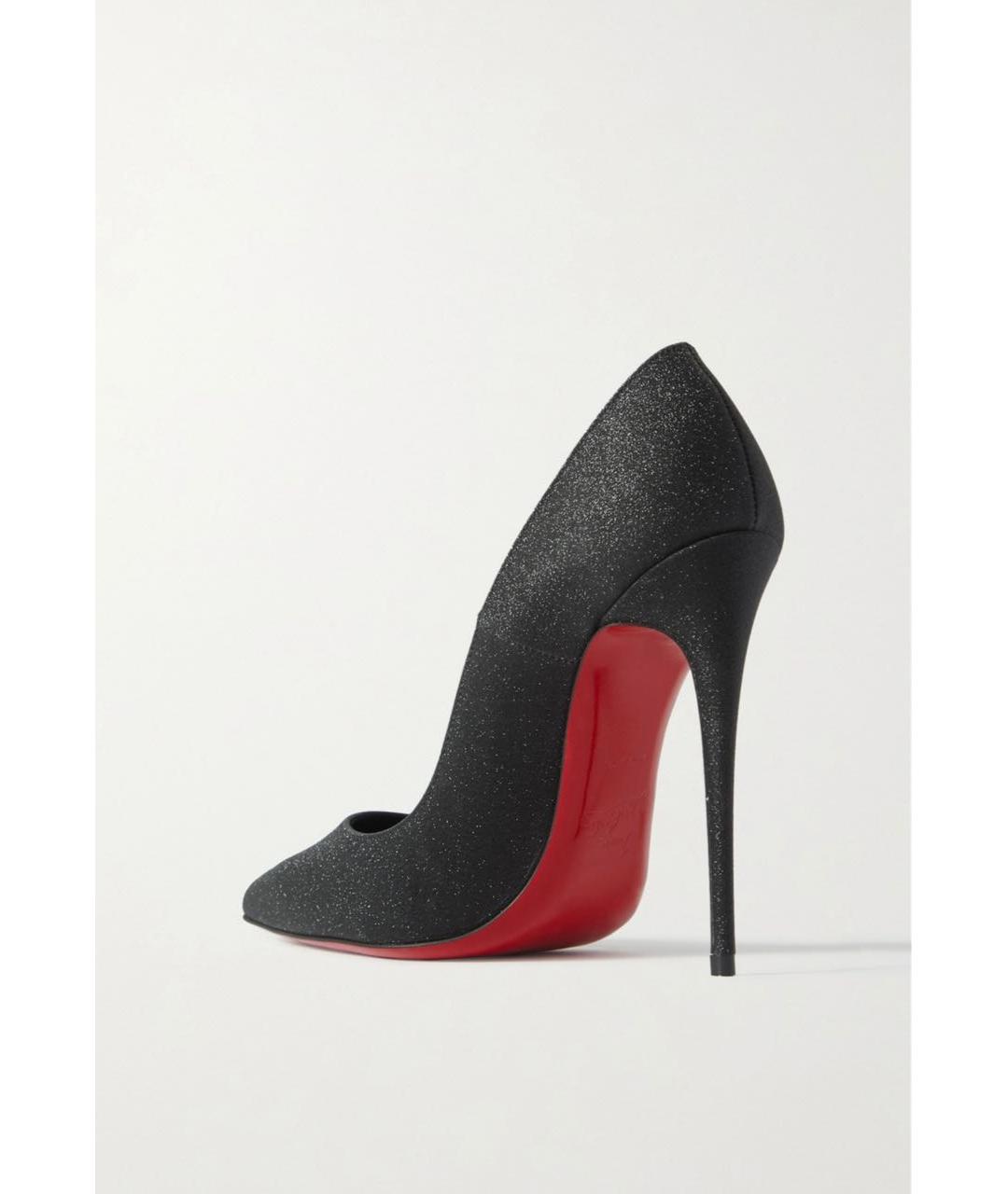 CHRISTIAN LOUBOUTIN Черные кожаные туфли, фото 4