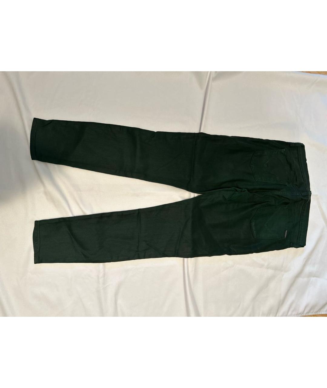 HUDSON Зеленые хлопко-лиоцелловые джинсы слим, фото 2