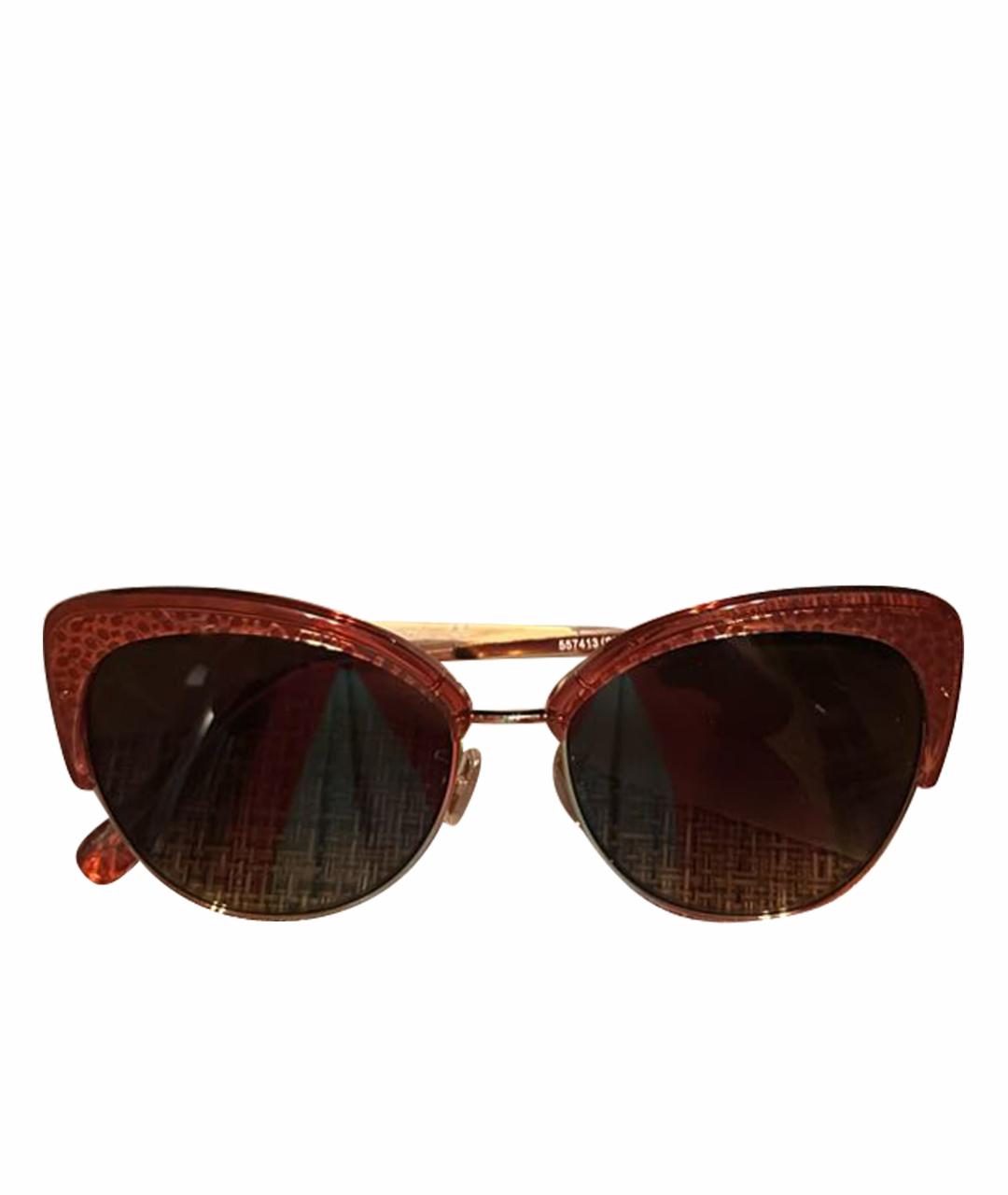 COACH Коричневые металлические солнцезащитные очки, фото 1