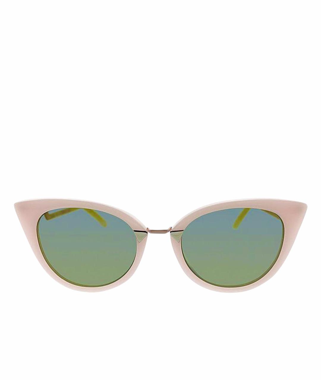 FENDI Розовые пластиковые солнцезащитные очки, фото 1
