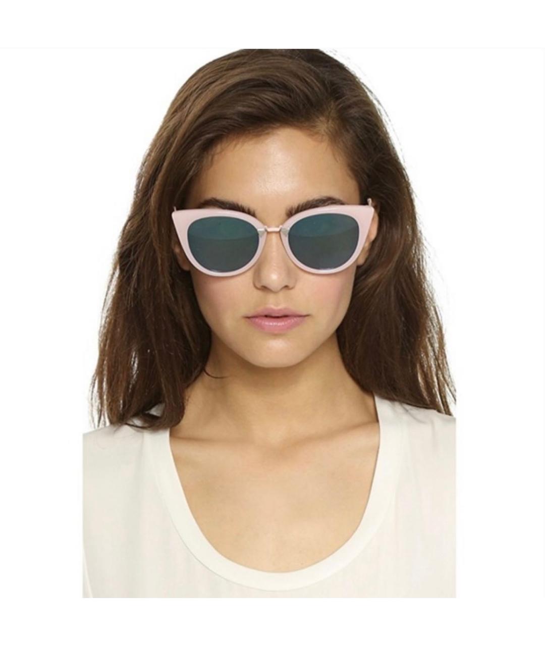 FENDI Розовые пластиковые солнцезащитные очки, фото 3