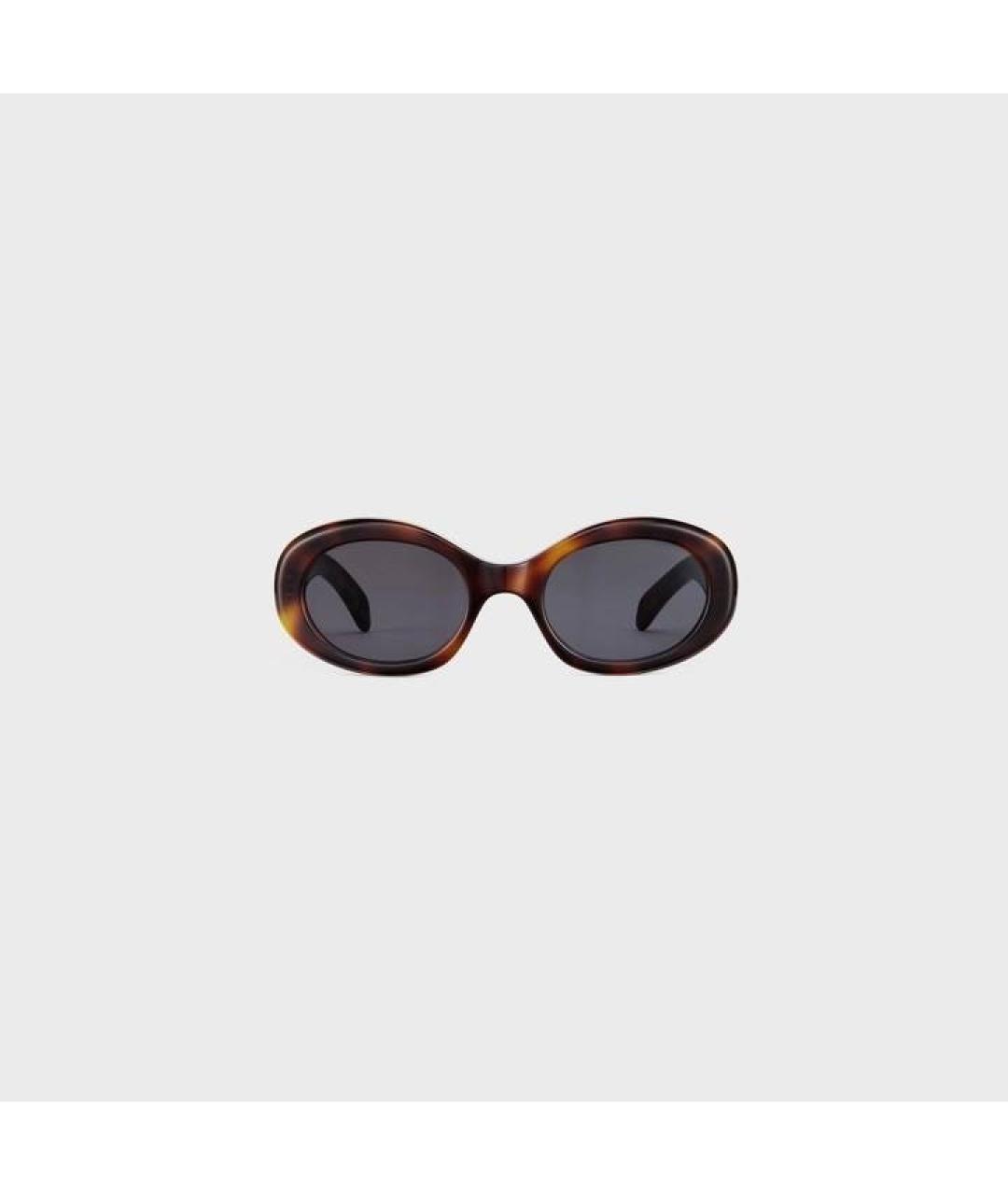 CELINE Коричневые солнцезащитные очки, фото 9