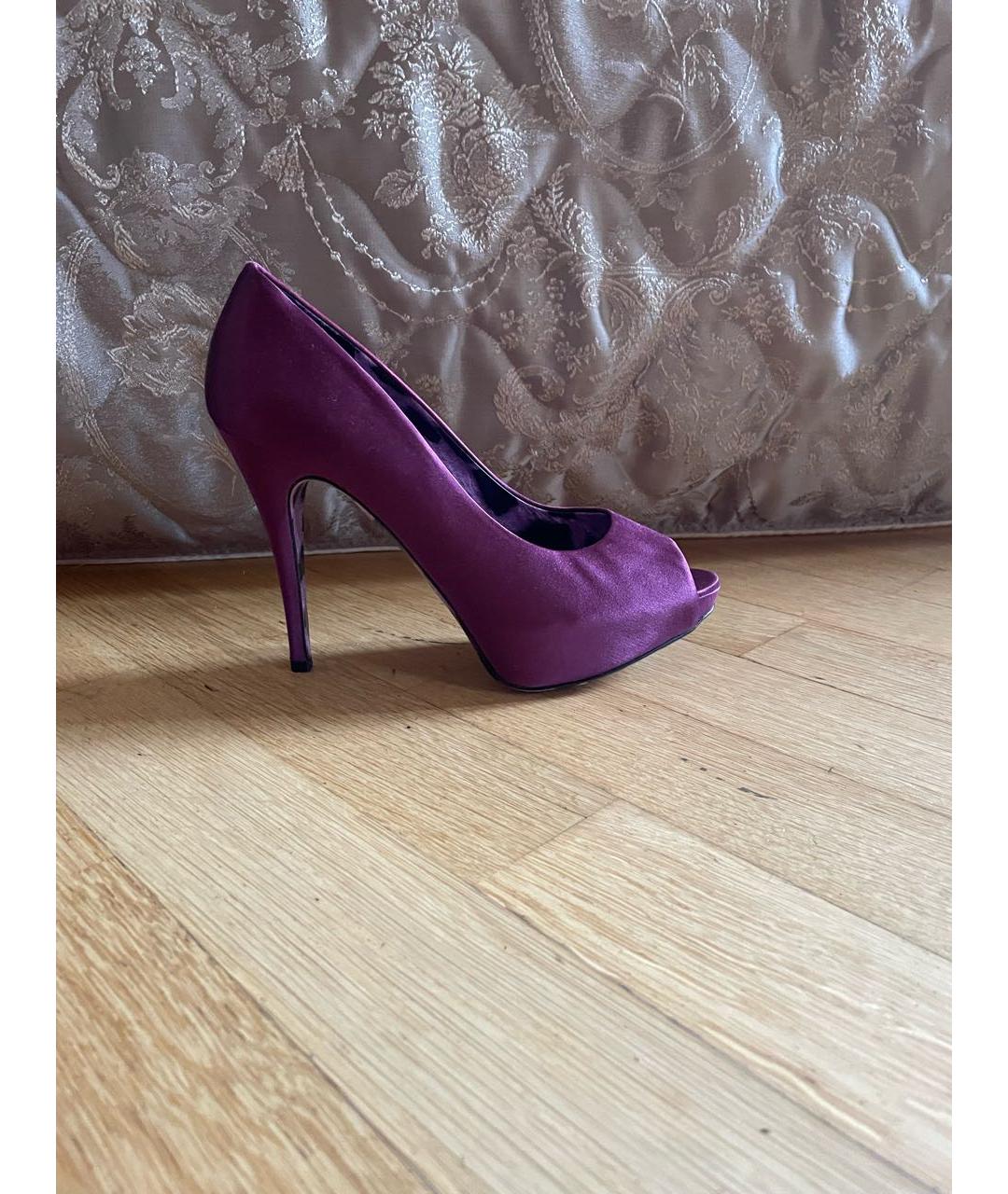 DOLCE&GABBANA Фиолетовые текстильные туфли, фото 3