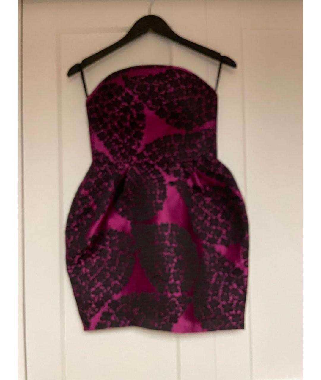 RASARIO Фиолетовое шелковое коктейльное платье, фото 4