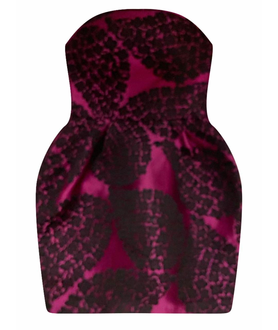 RASARIO Фиолетовое шелковое коктейльное платье, фото 1