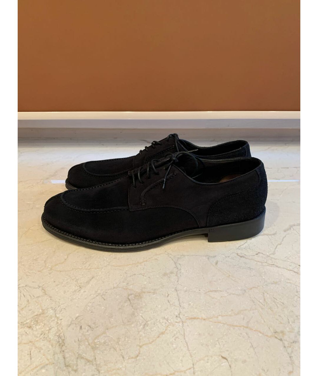 BRIONI Черные замшевые низкие ботинки, фото 6