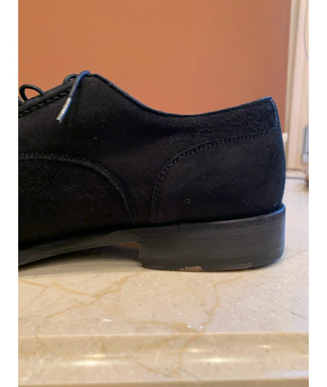 BRIONI Черные замшевые низкие ботинки, фото 5